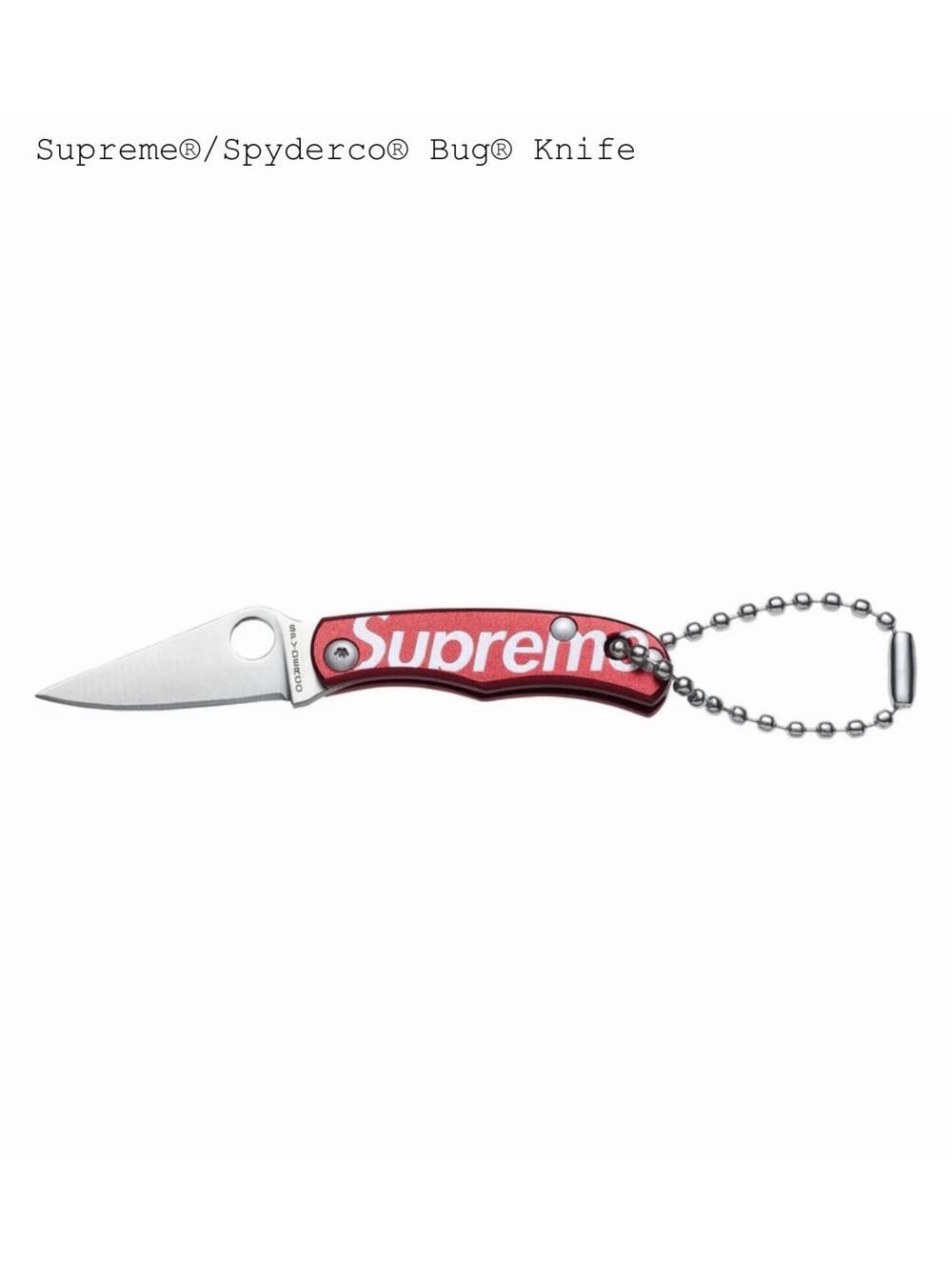 Last one Supreme Spyderco Bug Knife Red - Brand New